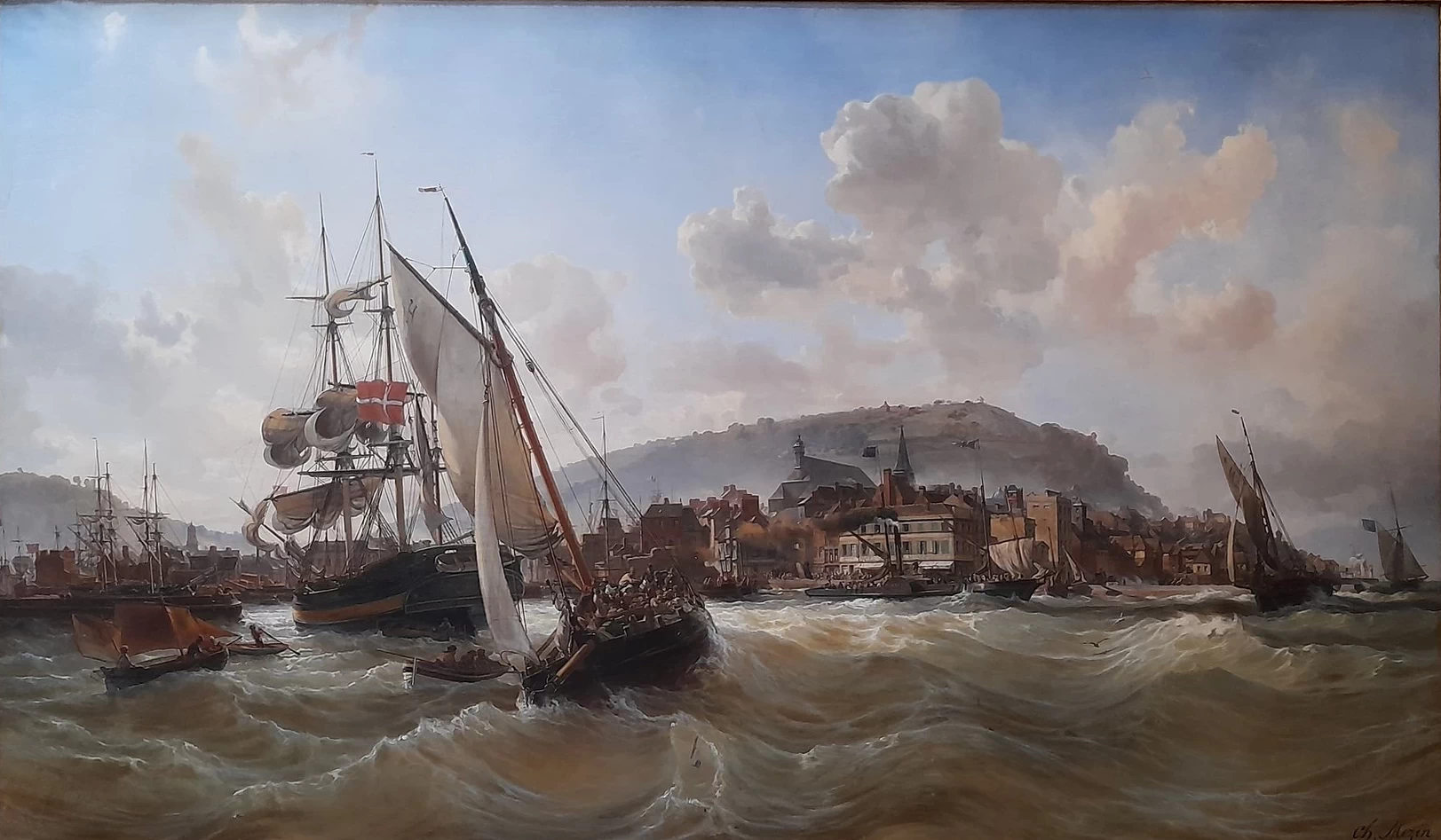 Le Port de Honfleur, 1844